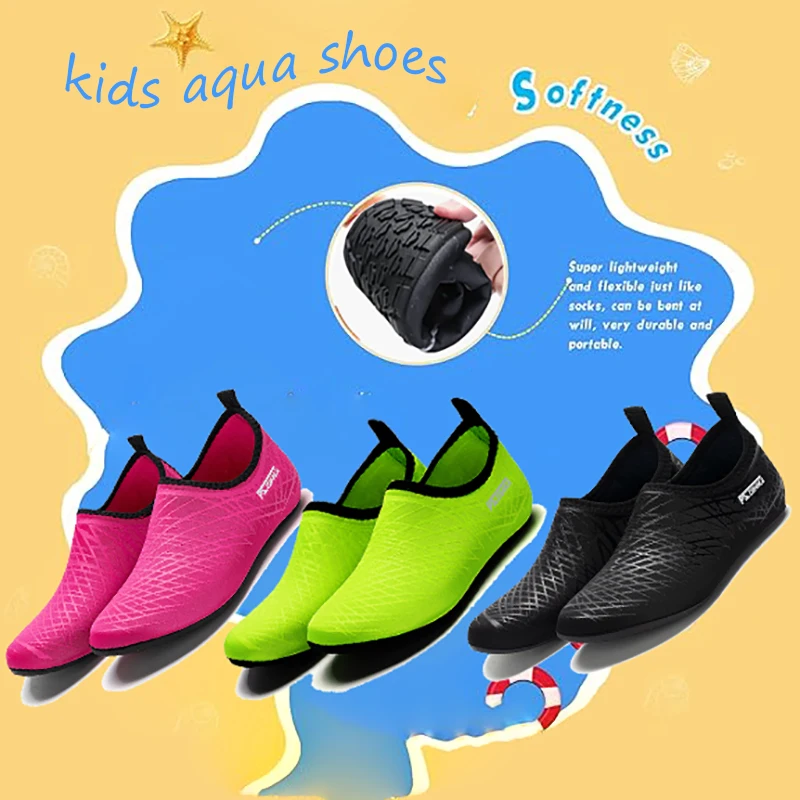 

Kids Water Shoes Non-Slip Beach Swim Barefoot Quick Dry Aqua Pool Socks for Boys & Girls Toddler