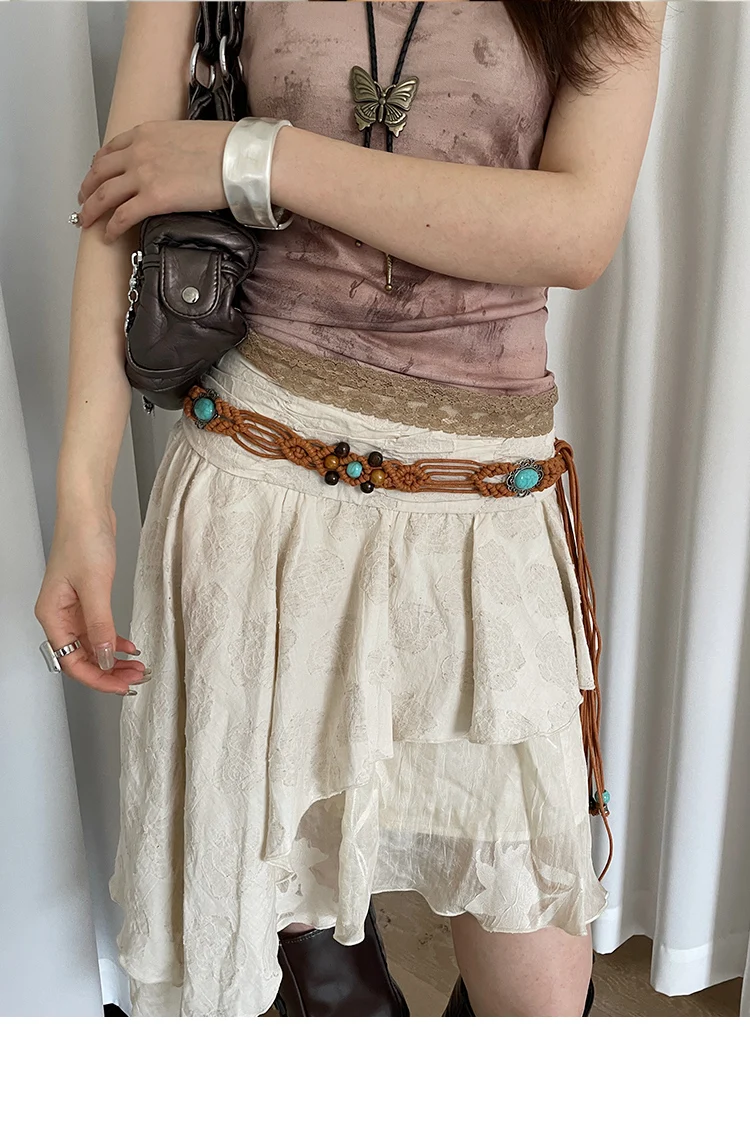 Vintage Beaded Waist Belt - Bohemian Woven Ethnic Accent for Skirts & Dresses 9 S8ce183bb69b84c07b477ce1ee3fc2d475