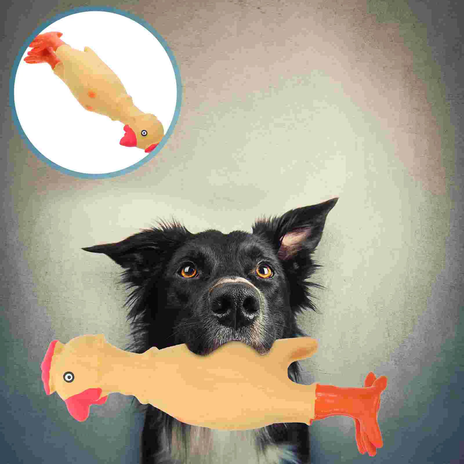 

Chicken Shape Dog Chew Plaything Squeaky Dog Toy Dog Chew Toy Puppy Chewer Puppy Supply