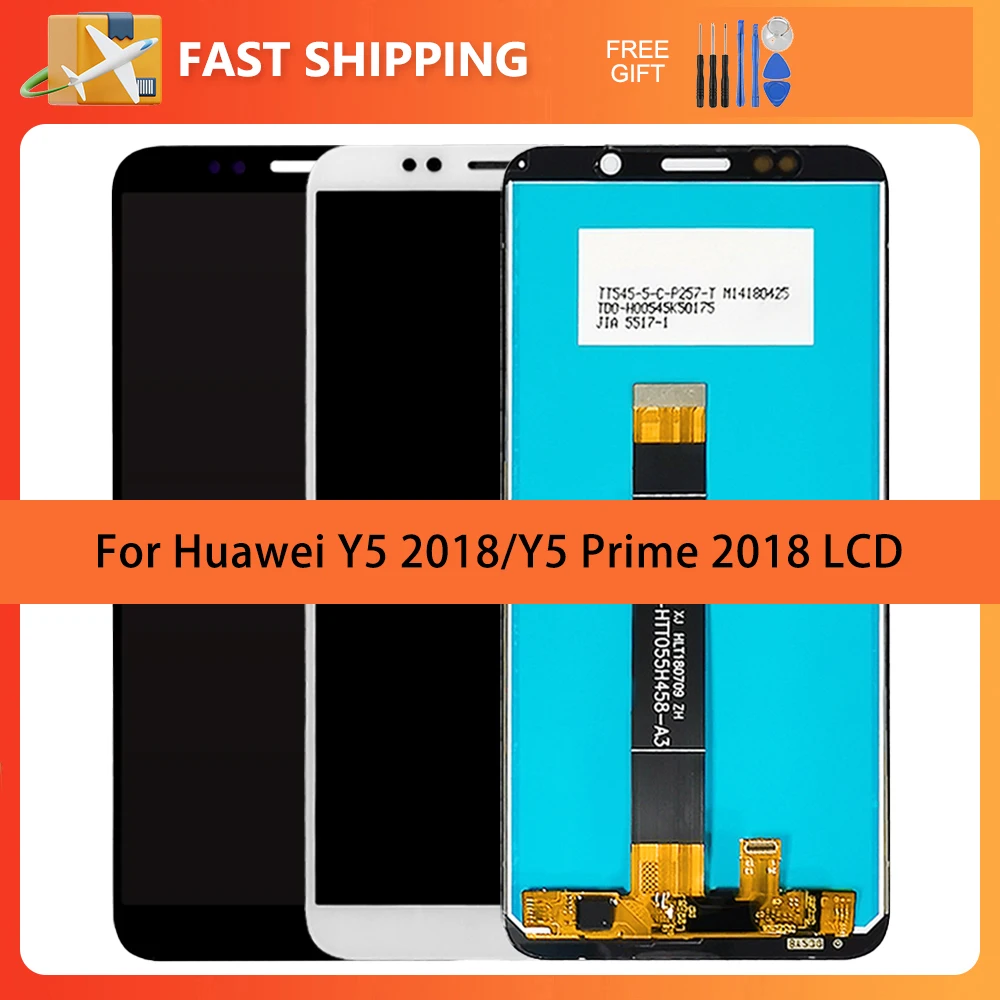 

5.45" For Huawei Y5 2018 Y5 Prime 2018 LCD Touch Screen Digitizer Assembly With Frame For Y5 Pro Screen DRA L02 L22 LX2