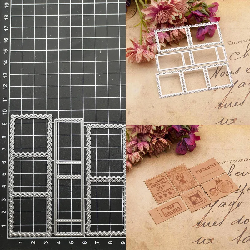 Metal Cutting Dies Cut Mold Postage Stamp Frames Decoration Scrapbook Paper Craft Knife Mould Blade Punch Stencils
Metal Cutting Dies Cut Mold Postage Stamp Frames Decoration Scrapbook Paper Craft Knife Mould Blade Punch Stencils