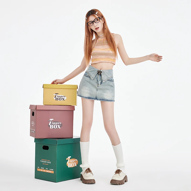 Summer New High Waist Retro Hot Girl Wrap Hip Denim A- line Skirt Women's Anti-glare Denim Skirt Ins (Including Belt)
Summer New High Waist Retro Hot Girl Wrap Hip Denim A- line Skirt Women's Anti-glare Denim Skirt Ins (Including Belt)