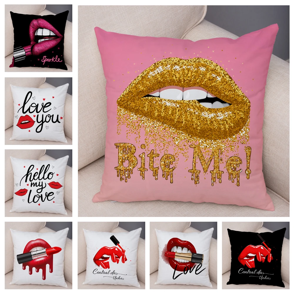 Sexy Lips Cartoon Lipstick Throw Pillow Case Cushion Cover Home Living Room Decorative Pillows For Sofa Bed Car 45*45 Nordic
Sexy Lips Cartoon Lipstick Throw Pillow Case Cushion Cover Home Living Room Decorative Pillows For Sofa Bed Car 45*45 Nordic
