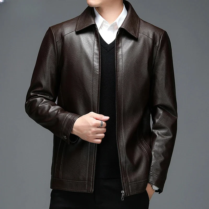 Winter Leather Jackets for Men 2024 Autumn Genuine Jacket Casual Lapel Coats Zipper Male Fashion Coat Jaqueta Masculina
Winter Leather Jackets for Men 2024 Autumn Genuine Jacket Casual Lapel Coats Zipper Male Fashion Coat Jaqueta Masculina