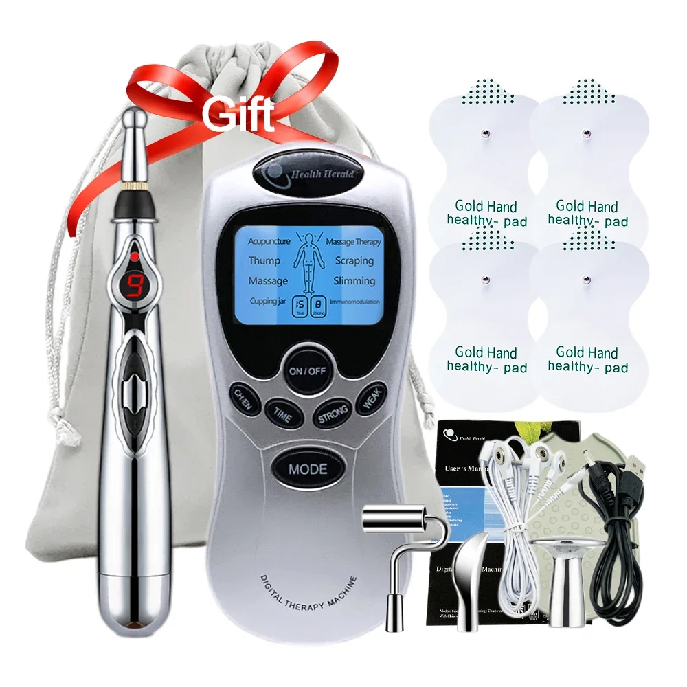 

Tens EMS Unit Electroestimulador Muscular Fisioterapia Profesional Body Massage Machine Electric Acupuncture Pen Meridian Energy