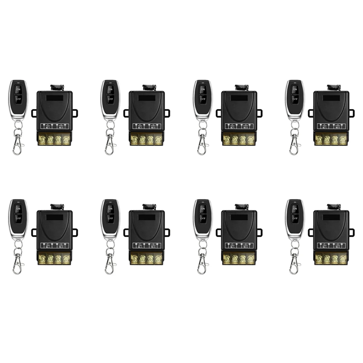 8X 433MHz 220V Water Pump Remote Control Switch 1Ch 30A Receiver Module ON/OFF Wireless RF Transmitter for Light LED
8X 433MHz 220V Water Pump Remote Control Switch 1Ch 30A Receiver Module ON/OFF Wireless RF Transmitter for Light LED