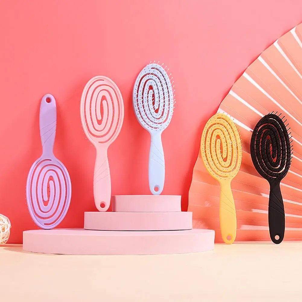 Portable Hair Brush Large Curved Hollow Comb Massage Comb Circular Modeling Tool Creative Anti-static Massage Hairdressing Comb
Portable Hair Brush Large Curved Hollow Comb Massage Comb Circular Modeling Tool Creative Anti-static Massage Hairdressing Comb