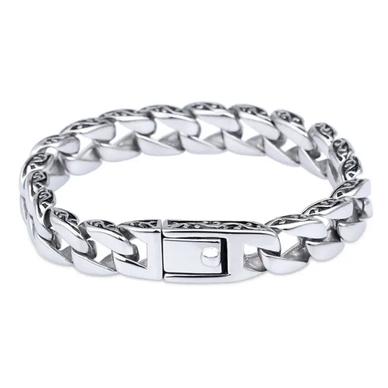 12mm Men Women Retro Bracelet Stianless Steel Bracelet Chain Bangle Cuban Curb Hand Jewelry Gifts
12mm Men Women Retro Bracelet Stianless Steel Bracelet Chain Bangle Cuban Curb Hand Jewelry Gifts