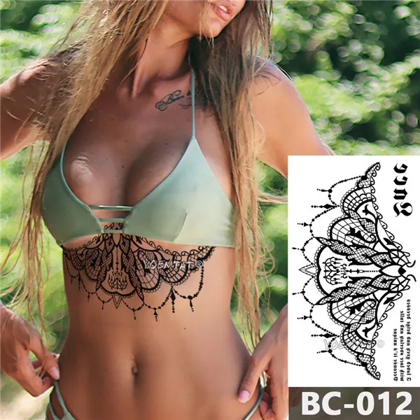 1 Sheet Chest Body Tattoo Temporary Waterproof Jewelry Scalloped Lace Chandelier Pattern Decal Waist Art Tattoo Sticker
1 Sheet Chest Body Tattoo Temporary Waterproof Jewelry Scalloped Lace Chandelier Pattern Decal Waist Art Tattoo Sticker
