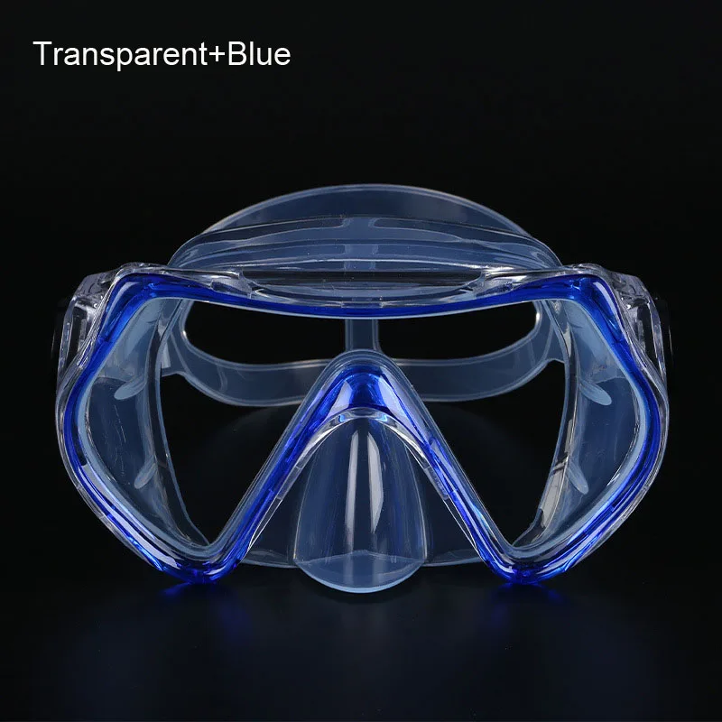 

Adult Diving goggles High definition transparent large frame ultra wide field of view scuba liquid silicone free diving goggles