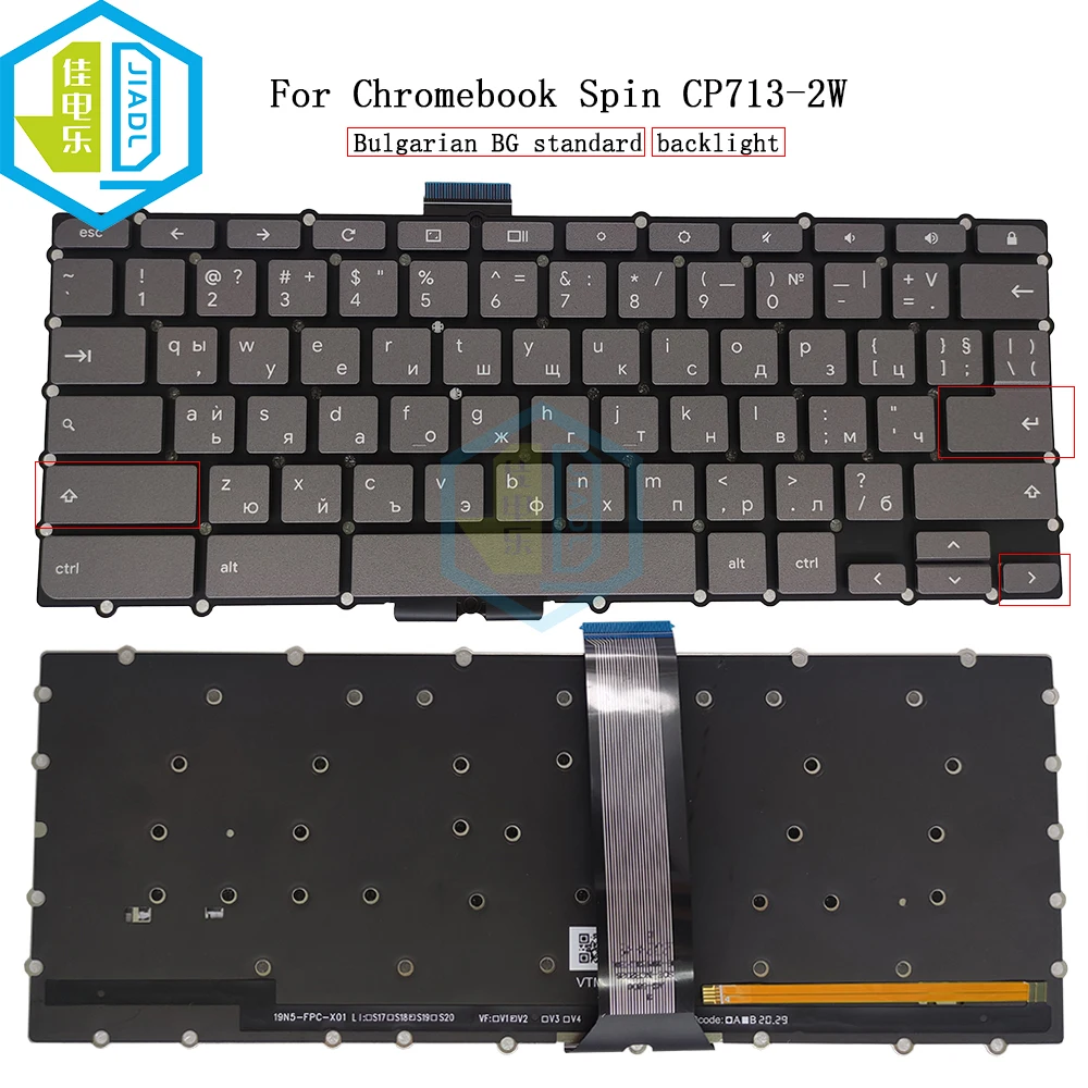 

Farsi Arabic Thai Bulgarian Keyboard Backlit For Acer Chromebook Spin 713 CP713-2W CP713-2W-79H3 CP713-2W-560V 38P1 AL01G-C19EWL