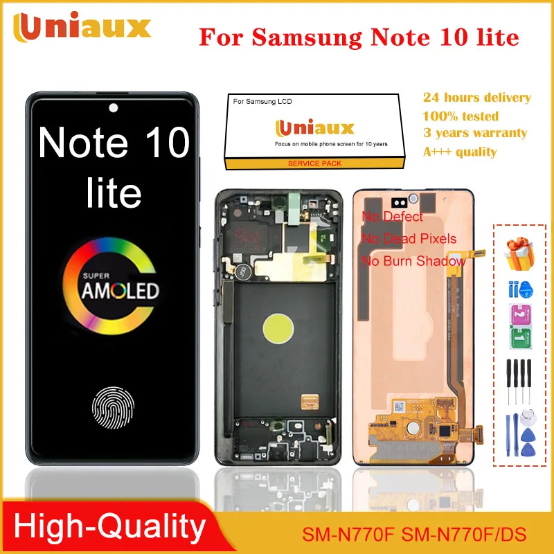 6.7" Original AMOLED For Samsung Galaxy Note 10 Lite N770F LCD Display With Frame Touch Screen Digitizer Galaxy Note10 Lite LCD
6.7" Original AMOLED For Samsung Galaxy Note 10 Lite N770F LCD Display With Frame Touch Screen Digitizer Galaxy Note10 Lite LCD