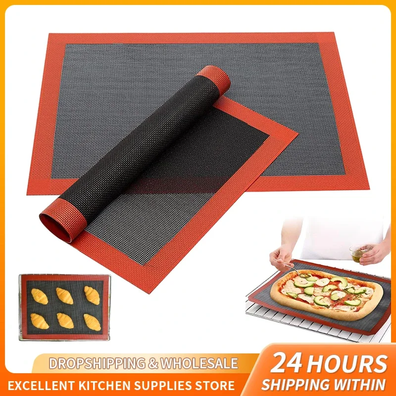 Silicone Grill Mat 30X40cm Baking Tray Breathable BBQ Cookie Bread Mat Oven Microwave High Temperature Baking Kitchen Tools
Silicone Grill Mat 30X40cm Baking Tray Breathable BBQ Cookie Bread Mat Oven Microwave High Temperature Baking Kitchen Tools