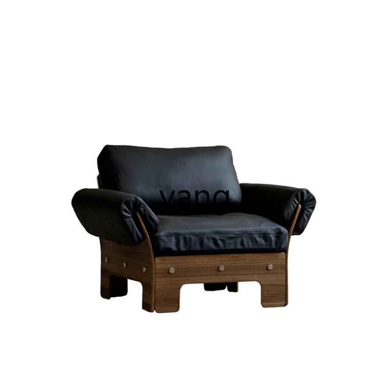 Yjq Retro Style Black Genuine Cattlehide Leather Surface Sofa Small Apartment Living Room Reception Sofa
Yjq Retro Style Black Genuine Cattlehide Leather Surface Sofa Small Apartment Living Room Reception Sofa