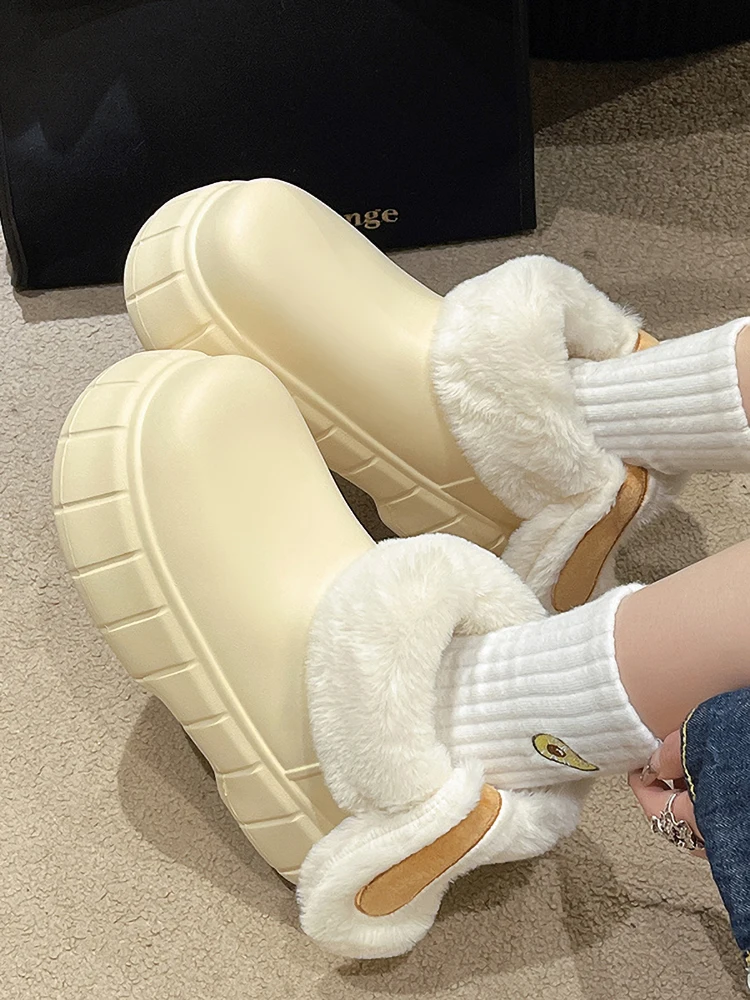 

Женские зимние ботинки с круглым носком, на плоской подошве, женские резиновые ботинки, дождевые ботинки, Женские Австралийские роскошные дизайнерские модные зимние ботинки 2023 в стиле "Лолита"