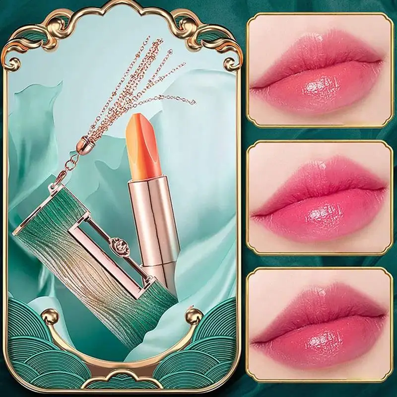 1pc 3 In 1 Chinese Concentric Lock Shape Lip Balm Temperature Color Changing Waterproof No Stick Moisturizing Lipstick Cosmetic 
1pc 3 In 1 Chinese Concentric Lock Shape Lip Balm Temperature Color Changing Waterproof No Stick Moisturizing Lipstick Cosmetic