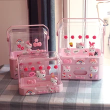 Hello Kitty Cute Cartoon Creative Cosmetics Storage Box Drawer Waterproof Portable Covered Shelf Skin Care Storage Box
Hello Kitty Cute Cartoon Creative Cosmetics Storage Box Drawer Waterproof Portable Covered Shelf Skin Care Storage Box