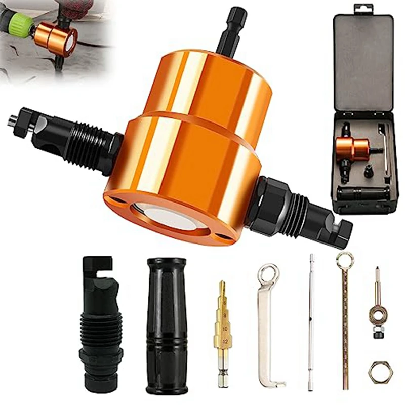 Drill Attachment Metal Cutter With Extra Punch Fit For Straight Curve And Circle Cutting
Drill Attachment Metal Cutter With Extra Punch Fit For Straight Curve And Circle Cutting