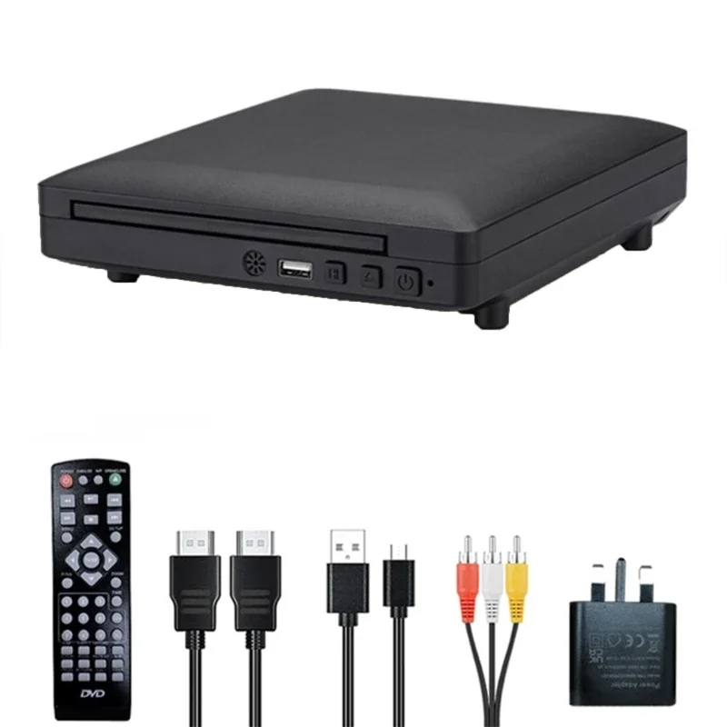 

Mini DVD Player Small DVD Player for TV 1080P Compact DVD Player for TV VCD DVD Player with RCA Output USB Input