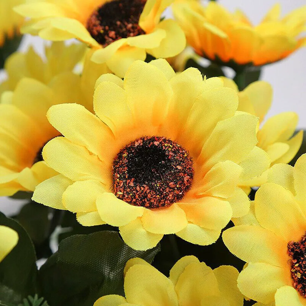 Durable Artificial Sunflower Fake Flower Bouquet Christmas Daisies Garden Wedding Party Decor Home Decorations
Durable Artificial Sunflower Fake Flower Bouquet Christmas Daisies Garden Wedding Party Decor Home Decorations