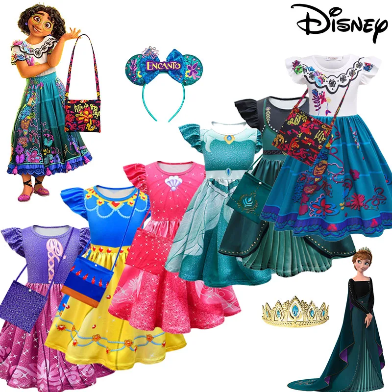 Disney Girl Elsa Anna Princess Dress Children Mirabel Rapunzel Jasmine Cosplay Costume Fly Sleeve Carnival Party Kids Clothes
Disney Girl Elsa Anna Princess Dress Children Mirabel Rapunzel Jasmine Cosplay Costume Fly Sleeve Carnival Party Kids Clothes
