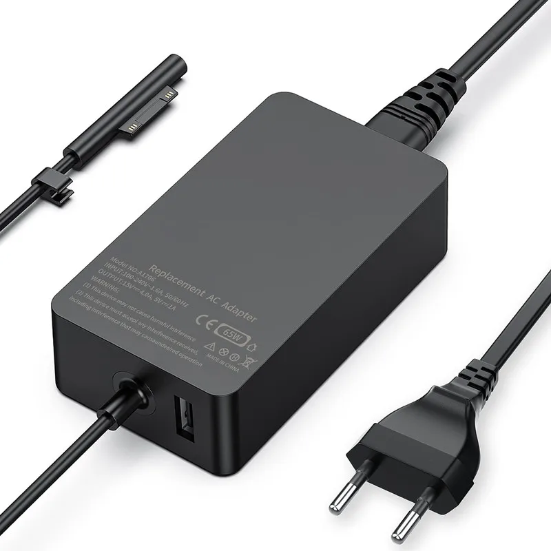 65W 15V 4A Power Adapter For Microsoft Surface Pro4/5/6/7/8/9 Laptop1/2/3/4 Go1/2/3 BooK Charger For 1866 1867 1706 1800 1796
65W 15V 4A Power Adapter For Microsoft Surface Pro4/5/6/7/8/9 Laptop1/2/3/4 Go1/2/3 BooK Charger For 1866 1867 1706 1800 1796