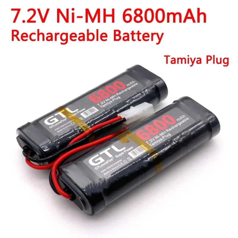 New Original 7.2V Battery 6800mAh NiMH Batteries Pack For RC Car Truck Buggy Boat Tank Ni-Mh Baterias gray supper power
New Original 7.2V Battery 6800mAh NiMH Batteries Pack For RC Car Truck Buggy Boat Tank Ni-Mh Baterias gray supper power