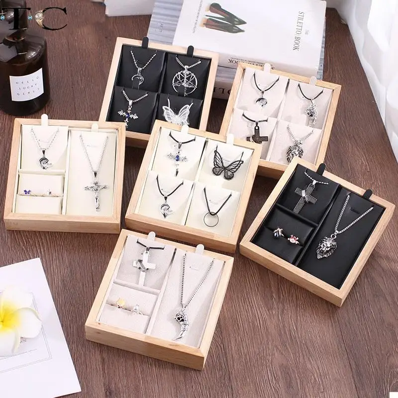 Bamboo and Wood Jewelry Props Storage Tray Pendant Necklace Display Tray Earrings Ring Storage Display Tray
Bamboo and Wood Jewelry Props Storage Tray Pendant Necklace Display Tray Earrings Ring Storage Display Tray
