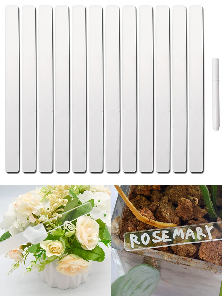 12pcs Herb Sign Plant Label Marker Pen Set Flower Pot Plant Tag Eco-friendly Acrylic T-Type Transparent For Gardening Decoration
12pcs Herb Sign Plant Label Marker Pen Set Flower Pot Plant Tag Eco-friendly Acrylic T-Type Transparent For Gardening Decoration