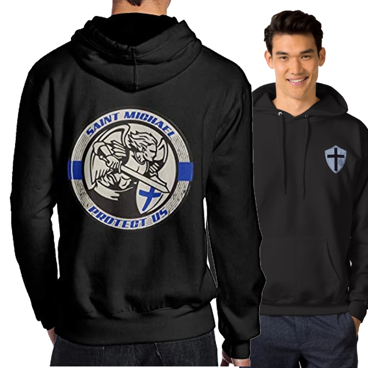 Мужская толстовка с капюшоном Saint Michael Protect Us, Повседневная Удобная Толстовка из 100% хлопка, модная уличная одежда
Мужская толстовка с капюшоном Saint Michael Protect Us, Повседневная Удобная Толстовка из 100% хлопка, модная уличная одежда