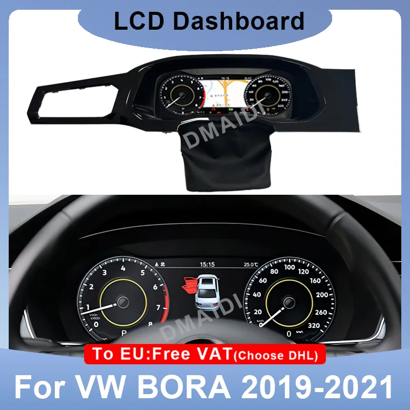 

Dashboard HeadUnit Instrument Speedometer Screen For VW Volkswagen BORA 2019-2021 LCD Digital Virtual Cockpit Panel Gauges