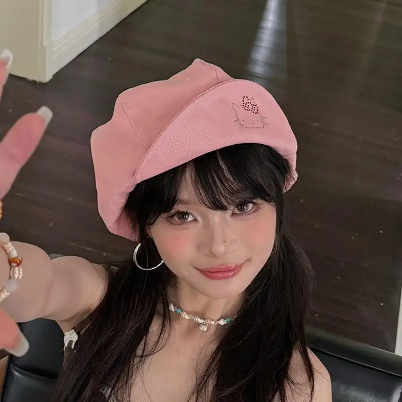 Hello Kitty Octagonal Cap Kawaii Sanrio Cute Anime Y2K Girl Fashion Versatile Retro Dopamine Sweet Headwear Fun Birthday Gift
Hello Kitty Octagonal Cap Kawaii Sanrio Cute Anime Y2K Girl Fashion Versatile Retro Dopamine Sweet Headwear Fun Birthday Gift