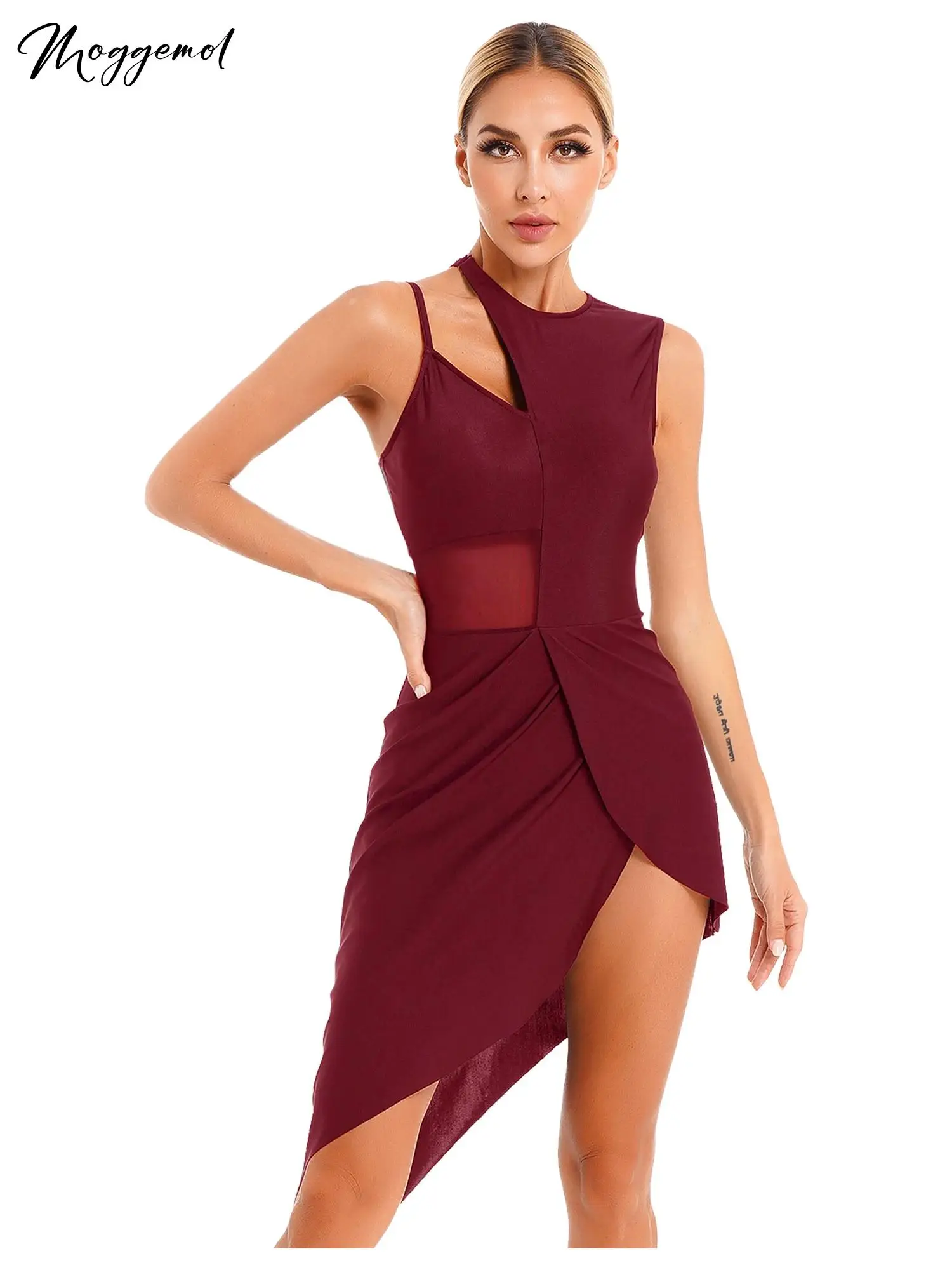 Womens Modern Lyrical Dance Dress Jazz Ballroom Dance Performance Costume Mesh Sheer Sleeveless Ballet Dance Leotard Dresses
Womens Modern Lyrical Dance Dress Jazz Ballroom Dance Performance Costume Mesh Sheer Sleeveless Ballet Dance Leotard Dresses
