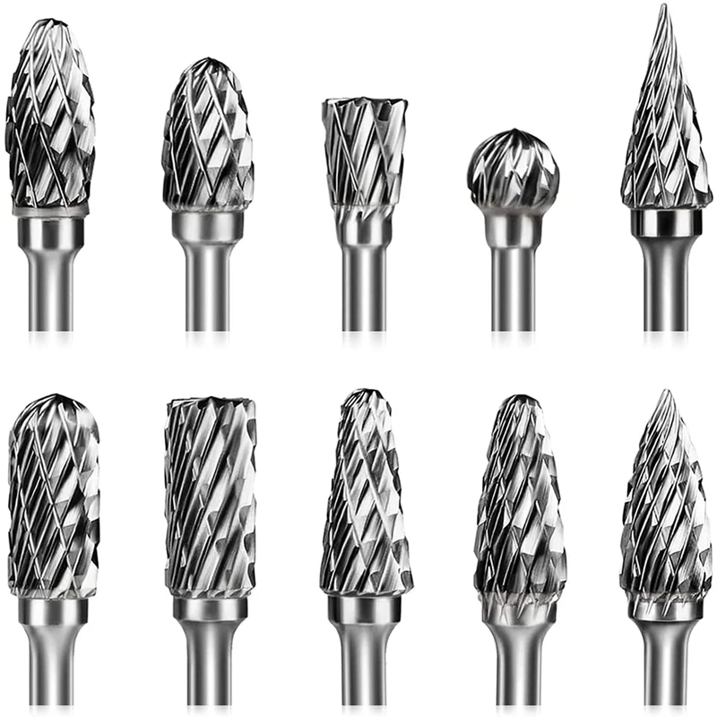 Carbide Double Cut Carving Bits, Rotary Burr Set 1/8 Inch Shank Cutting Burrs Tool For Grinder Drill, Wood-Working
Carbide Double Cut Carving Bits, Rotary Burr Set 1/8 Inch Shank Cutting Burrs Tool For Grinder Drill, Wood-Working