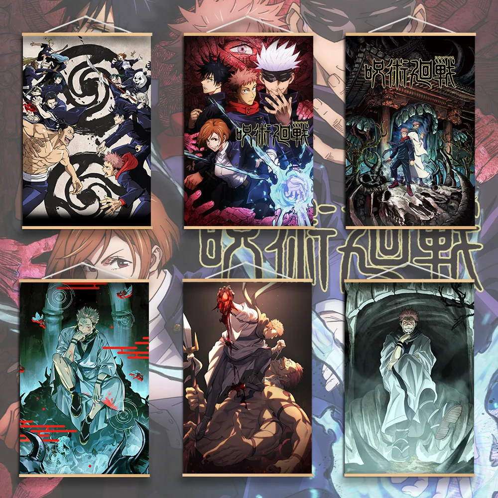 Anime Manga Itadori Yuji Wall poster canvas painting Solid Wood Hanging Scroll for Jujutsu Kaisen
Anime Manga Itadori Yuji Wall poster canvas painting Solid Wood Hanging Scroll for Jujutsu Kaisen