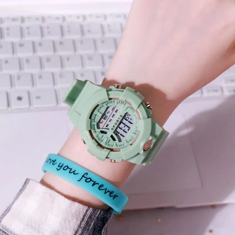 New Fashion Sports Casual Watch Women Man Led Digital Watches Candy Colors Couple Electronic Watches
New Fashion Sports Casual Watch Women Man Led Digital Watches Candy Colors Couple Electronic Watches