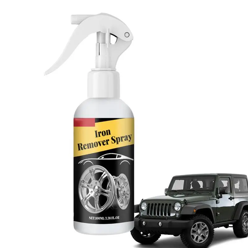 

Iron Remover Spray 3.38fl Oz Derusting Spray Rust Stain Remover For Cars Chrome Cleaner Spray Car Exterior Care Products