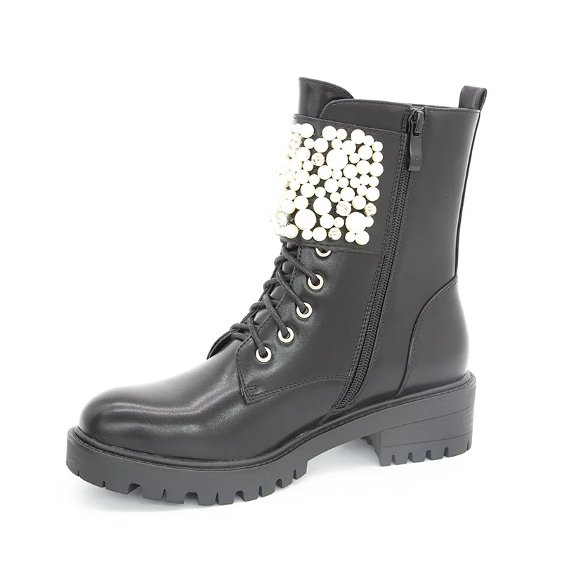 Cross border popular Roman pearl lace up women's boots in autumn and winter shoes for women black boots thigh high boots
Cross border popular Roman pearl lace up women's boots in autumn and winter shoes for women black boots thigh high boots