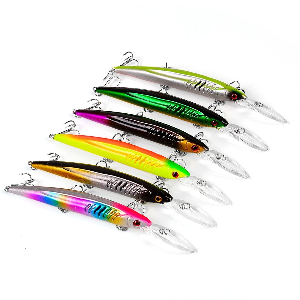 15CM Floating Plastic Hard Baits River Freshwater Bass Perch 12.55g Minnow Trolling Predatory Fishing Accessories 6# Hooks Lures
15CM Floating Plastic Hard Baits River Freshwater Bass Perch 12.55g Minnow Trolling Predatory Fishing Accessories 6# Hooks Lures