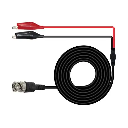 1pcs BNC Male to Dual Alligator Clip Oscilloscope Test Probe Cable 1M Alligator Clips Cable Test Line
1pcs BNC Male to Dual Alligator Clip Oscilloscope Test Probe Cable 1M Alligator Clips Cable Test Line