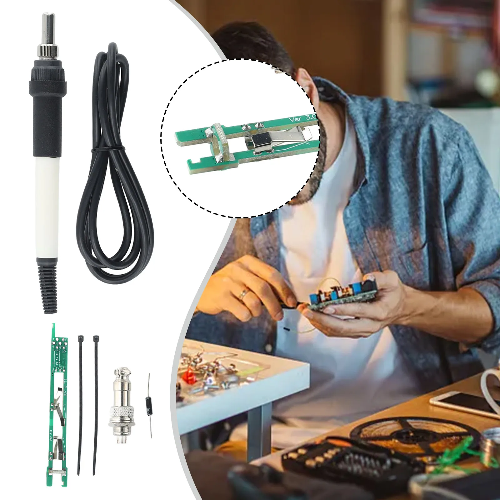 _ Ручка для изготовления металлического паяльника V2.1S STM32 O 907, поворот T12, легкая в установке
_ Ручка для изготовления металлического паяльника V2.1S STM32 O 907, поворот T12, легкая в установке
