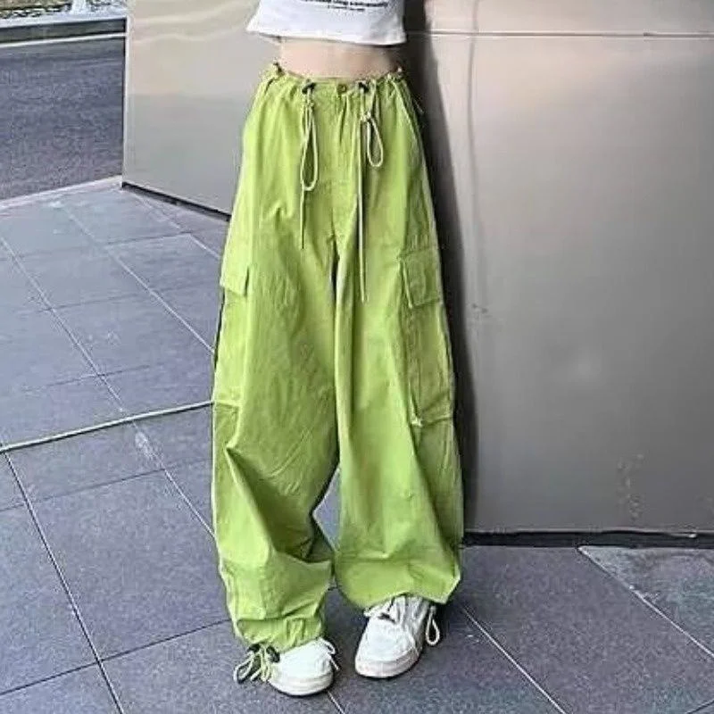 Women's Pocket High Waist Straight Tube Legged Cargo Pants Women Loose Wide Leg Trousers Women Korean Fashion Sweatpants
Women's Pocket High Waist Straight Tube Legged Cargo Pants Women Loose Wide Leg Trousers Women Korean Fashion Sweatpants