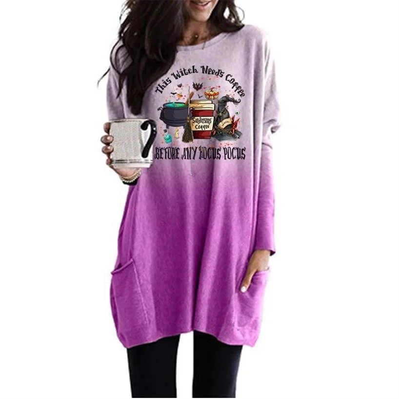 Halloween Autumn Winter Women's Sweatshirt Cute printed long pullover round neck casual fashion atmosphere women's Sweatshirt
Halloween Autumn Winter Women's Sweatshirt Cute printed long pullover round neck casual fashion atmosphere women's Sweatshirt