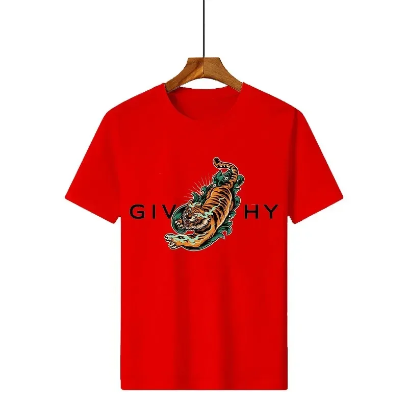 2024 100% Cotton Luxury Brand Letter Printing T-shirt Black Summer Short Sleeve Tee Men's/Women's Fashion Round Neck Top Tshirt 2024 100% Cotton Luxury Brand Letter Printing T-shirt Black Summer Short Sleeve Tee Men's/Women's Fashion Round Neck Top Tshirt