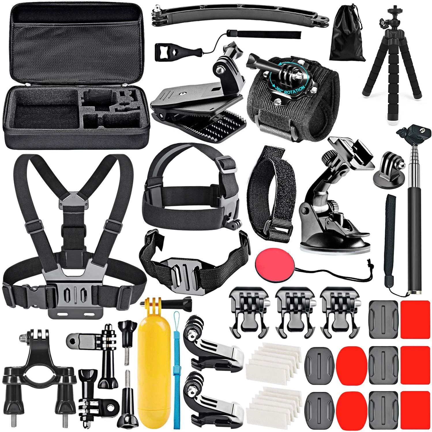 50in1 Action Camera Accessory Kit for GoPro Hero 11/10/9/8/7/6/5/4 GoPro accesories Max Fusion Insta360 DJI Osmo Action Cameras
50in1 Action Camera Accessory Kit for GoPro Hero 11/10/9/8/7/6/5/4 GoPro accesories Max Fusion Insta360 DJI Osmo Action Cameras
