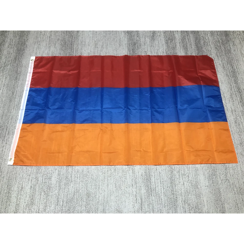 

ZXZ free shipping Armenia flag 90*150cm ARM Armenia Hanging National flag Home Decoration flag banner