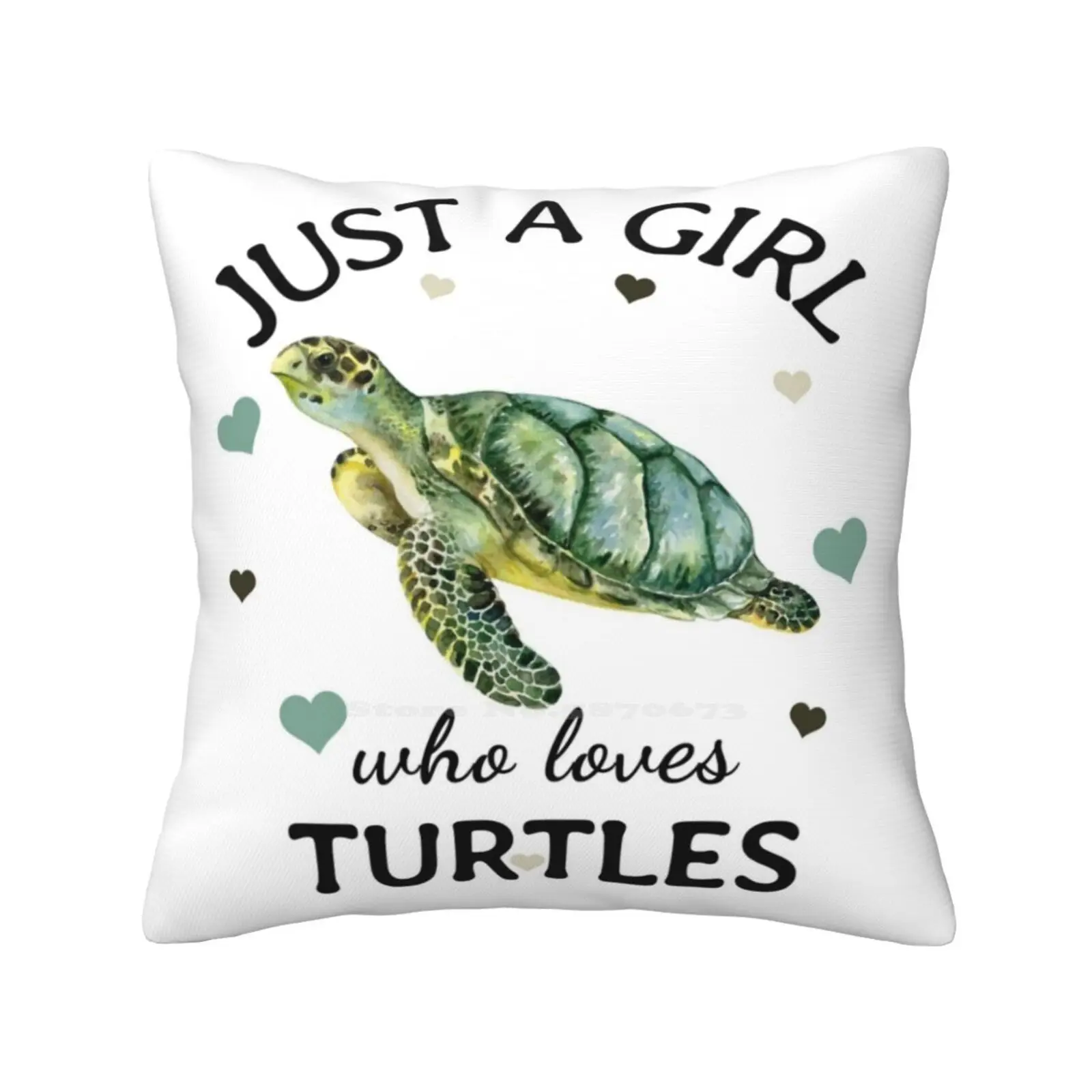 

Just A Girl Who Loves Turtles Gift Home Sofa Car Cushion Cover Pillowcase Just A Girl Who Loves Turtles Sea Turtle Tortoise