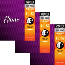 Elixir Nanoweb 11027 Coating 80/20 Bronze Acoustic Guitar Strings Custom Light 011-052
Elixir Nanoweb 11027 Coating 80/20 Bronze Acoustic Guitar Strings Custom Light 011-052