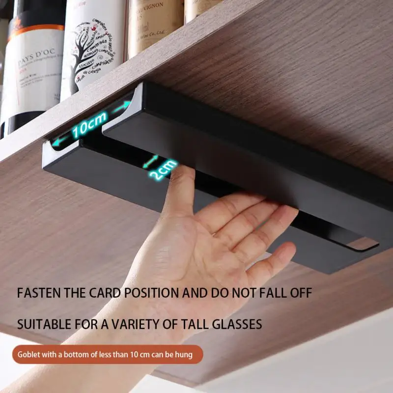 Kitchen Under Cabinet Free Punching Holder Wine Glass Rack Multi-function Classification Stemware Glass Cup Hanging Holder
Kitchen Under Cabinet Free Punching Holder Wine Glass Rack Multi-function Classification Stemware Glass Cup Hanging Holder