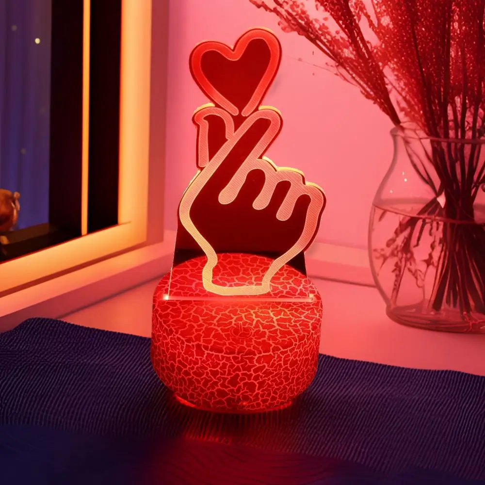 3D Lamp illusion LED Night Light Gift for Creative Girlfriend 16 Colors Changing Bedroom Desk Lamps romantic Night Love Gifts 3D Lamp illusion LED Night Light Gift for Creative Girlfriend 16 Colors Changing Bedroom Desk Lamps romantic Night Love Gifts